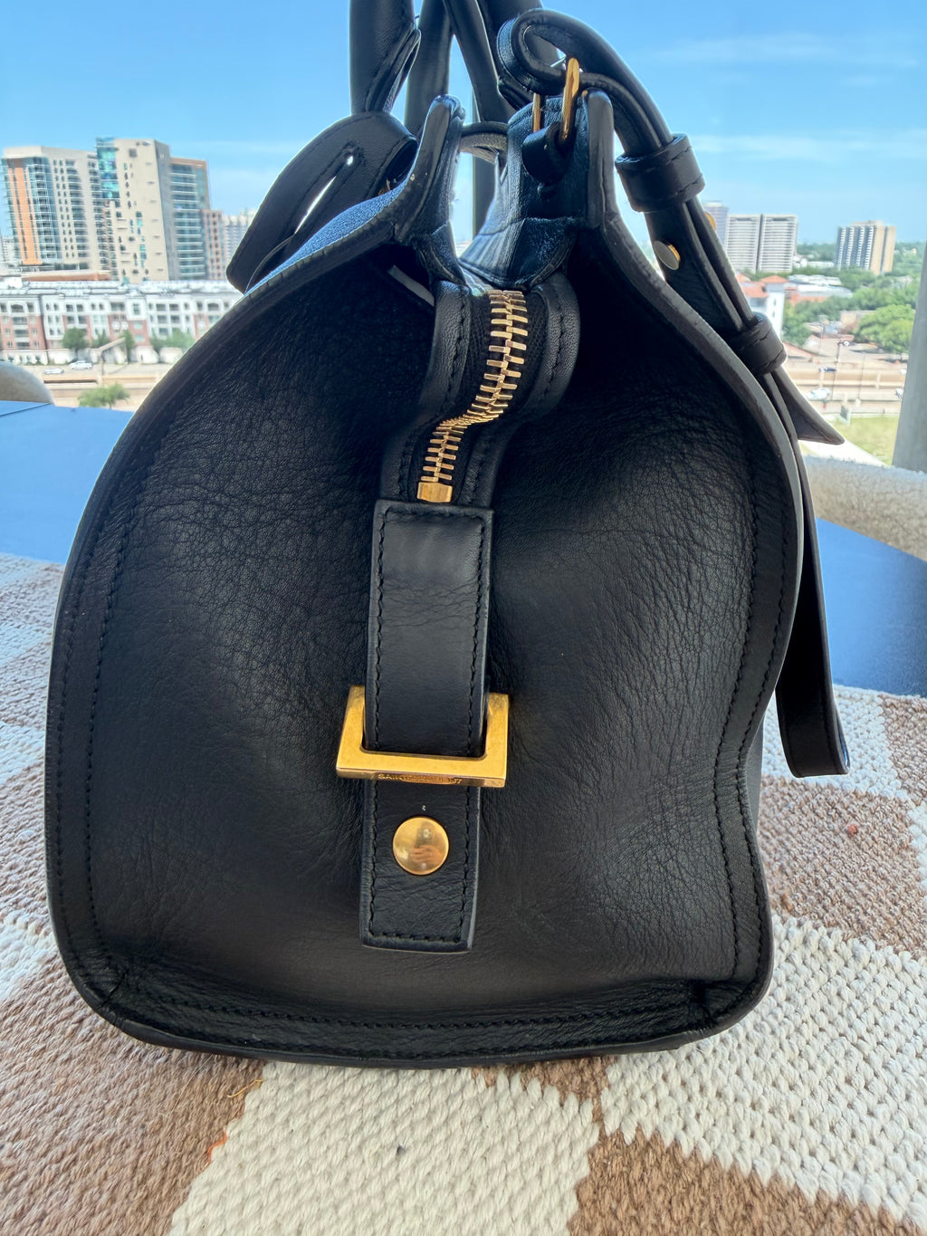 SOLD - Saint Laurent Cabas Y Top Handle Bag