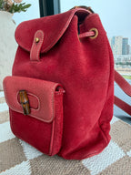 SOLD - Gucci Vintage Suede Backpack