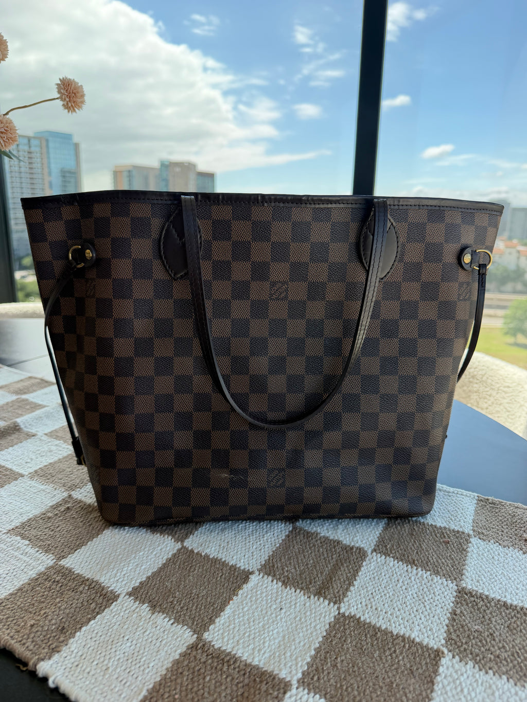 SOLD - Louis Vuitton Damier Ebene Neverful MM