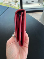 Prada Red Saffiano Leather Wallet