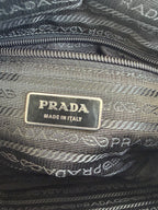 Prada Milano Nylon & Leather Top Handle/ Crossbody Bag