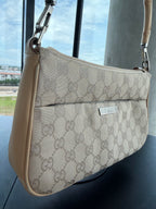 SOLD - Gucci Vintage GG Canvas Bamboo Handle