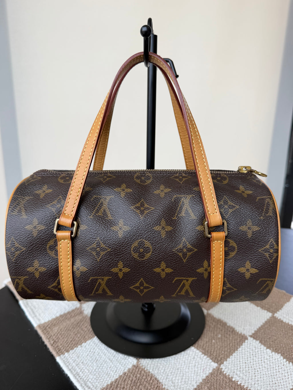Louis Vuitton Monogram Papillon 30 Vintage Barrel Bag