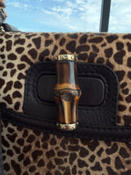 Gucci Pony Hair Bamboo Handle Bag