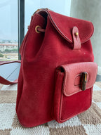 SOLD - Gucci Vintage Suede Backpack