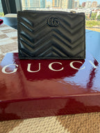SOLD Gucci GG Marmont Matelassé Zip Card Case - NWT