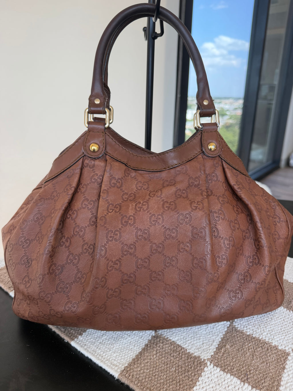 SOLD - Gucci Sukey Guccissima Tote VTG