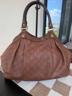 SOLD - Gucci Sukey Guccissima Tote VTG