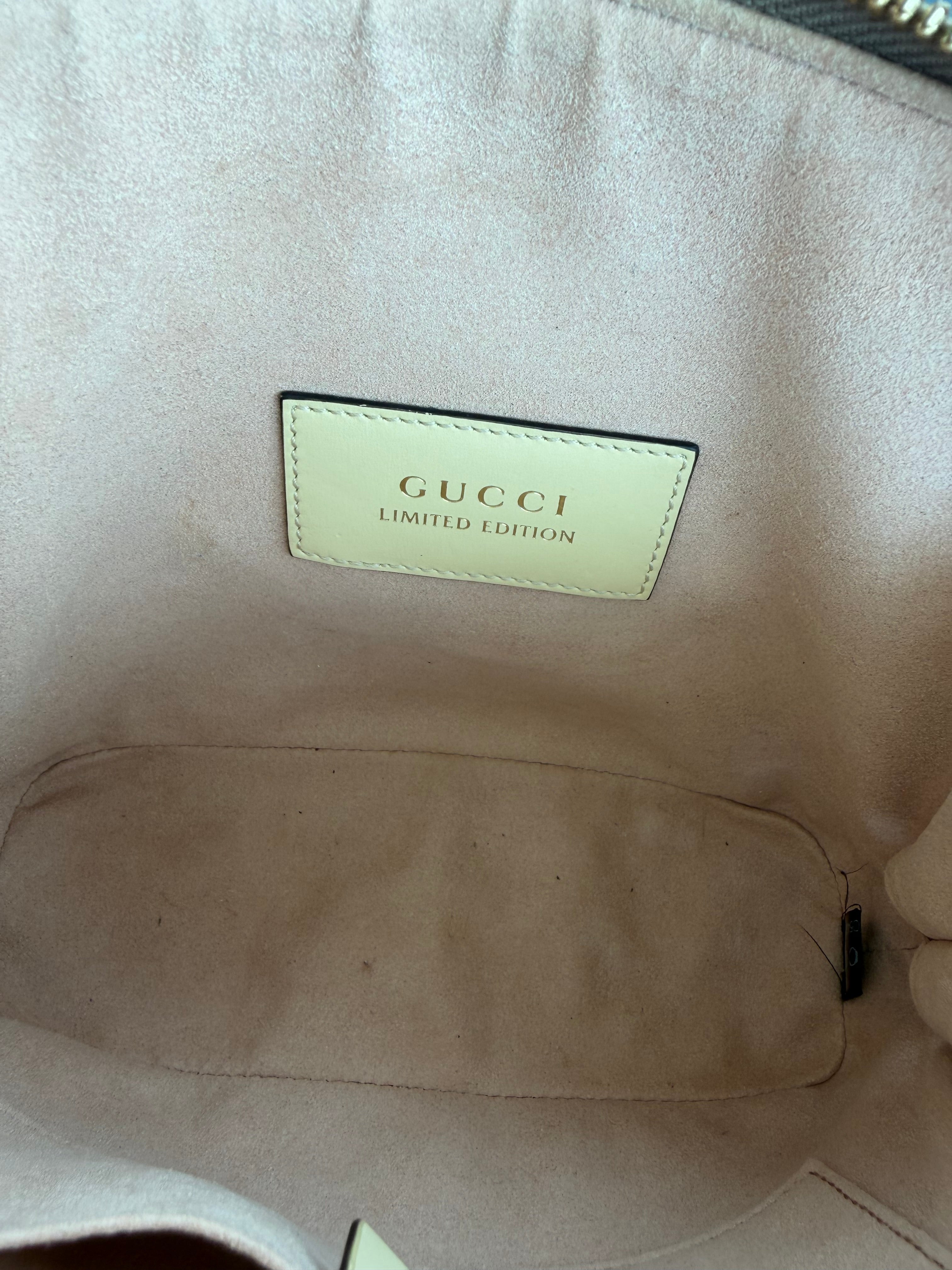 Gucci 1955 Horsebit Top Handle Bag – Limited Edition Python & Pink Leather