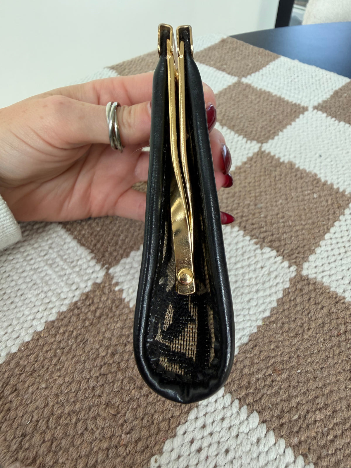 Dior VTG Kisslock Coin Pouch