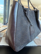 Gucci Vintage GG Monogram Tote w/ Pouch