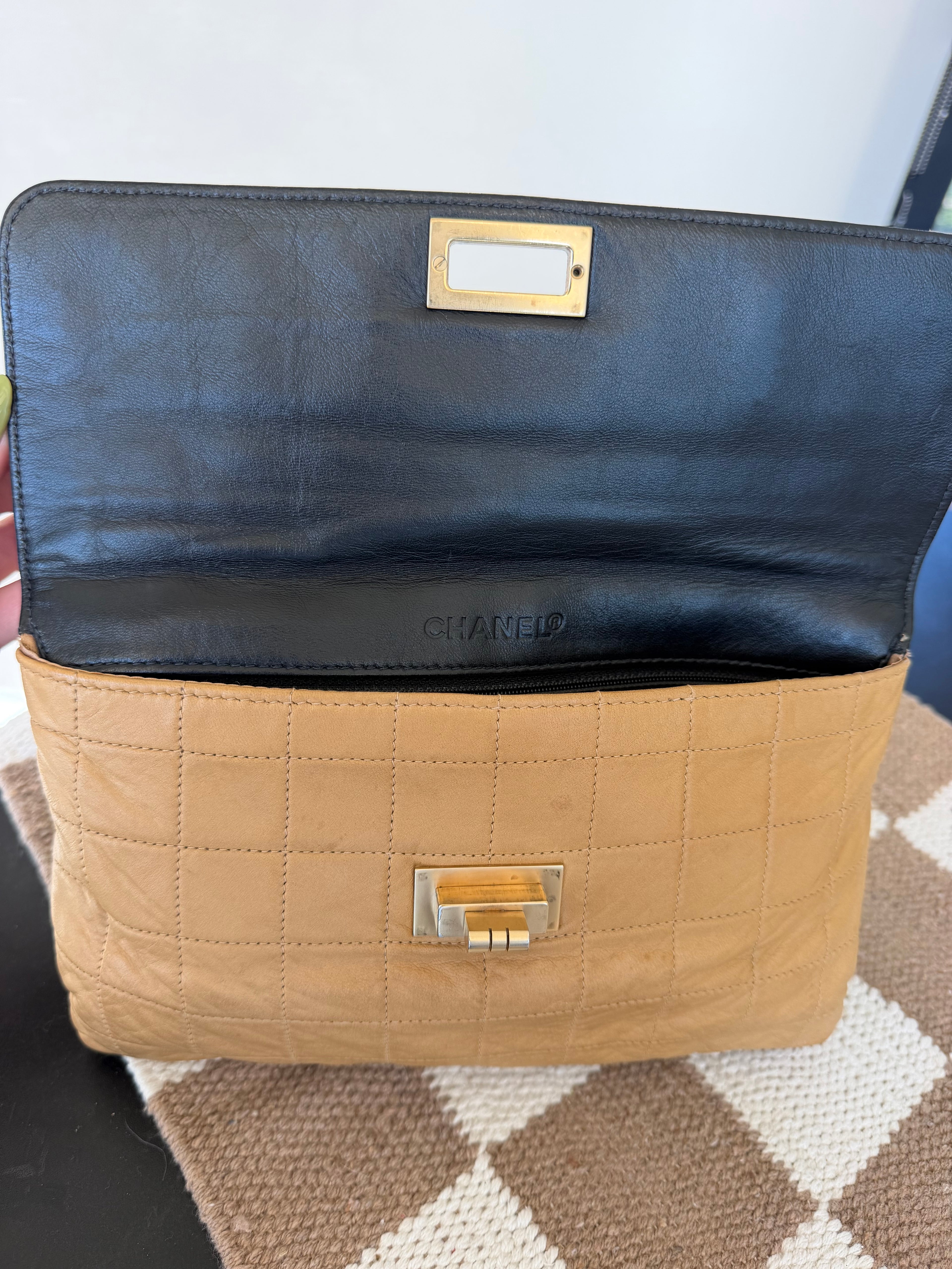 Chanel Chocolate Bar Double-Sided Flap Bag VINTAGE
