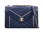 Chanel Reversed Chevron Envelope Flap