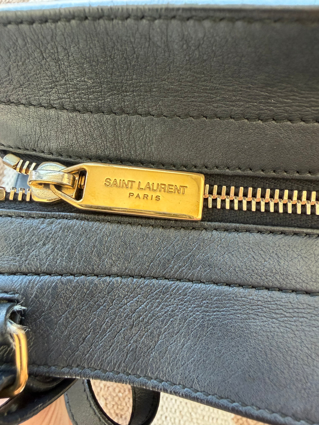 SOLD - Saint Laurent Cabas Y Top Handle Bag