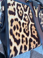 Yves Saint Laurent Leopard Pony Hair Cabas Tote