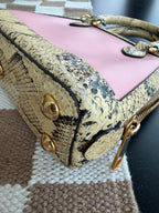 Gucci 1955 Horsebit Top Handle Bag – Limited Edition Python & Pink Leather