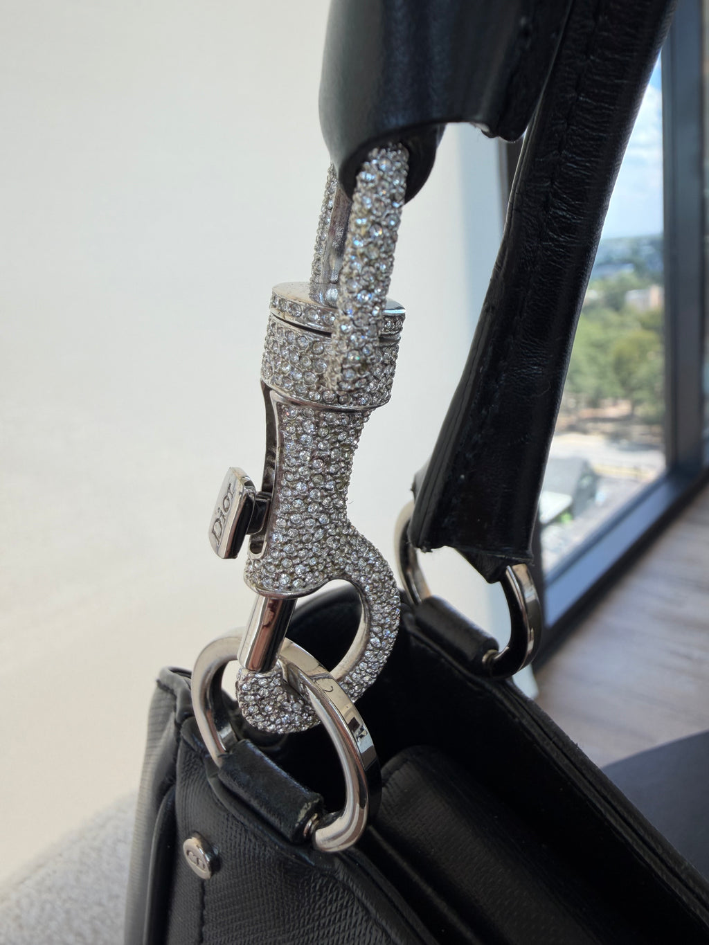 Dior Trotter Shoulder Bag- Swarovski Crystal Hardware