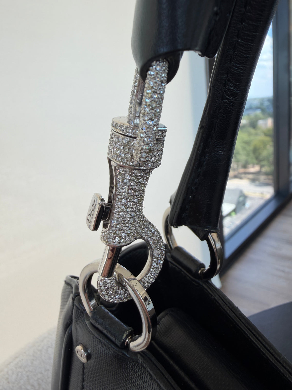 Dior Trotter Shoulder Bag- Swarovski Crystal Hardware