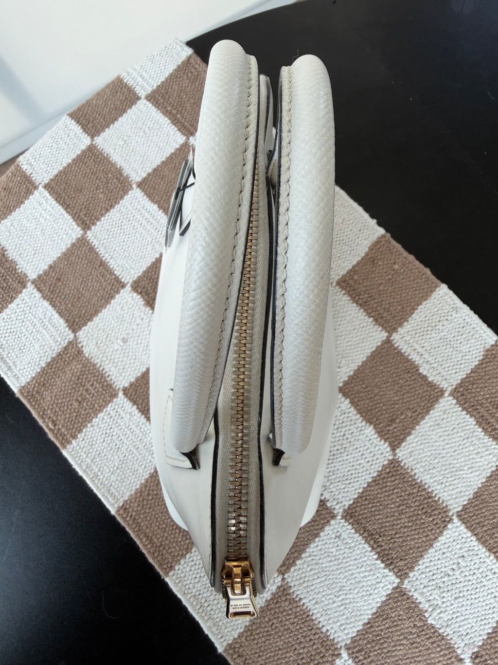 Prada Saffiano Lux Promenade Medium Satchel