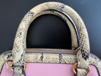 Gucci 1955 Horsebit Top Handle Bag – Limited Edition Python & Pink Leather
