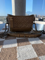 Chanel Gabrielle Hobo Metallic Tweed & Calfskin Bag