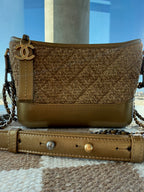 Chanel Gabrielle Hobo Metallic Tweed & Calfskin Bag