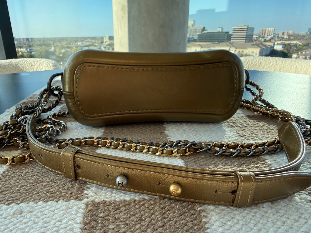 Chanel Gabrielle Hobo Metallic Tweed & Calfskin Bag