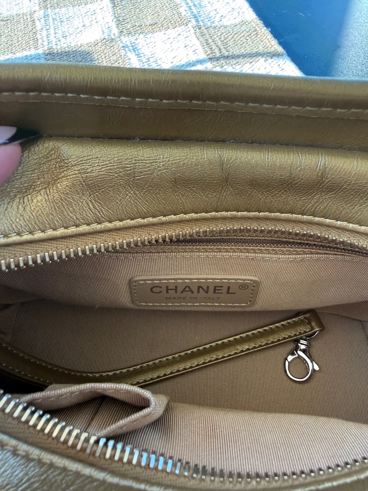 Chanel Gabrielle Hobo Metallic Tweed & Calfskin Bag