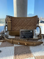 Chanel Gabrielle Hobo Metallic Tweed & Calfskin Bag