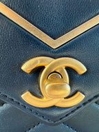 Chanel Reversed Chevron Envelope Flap