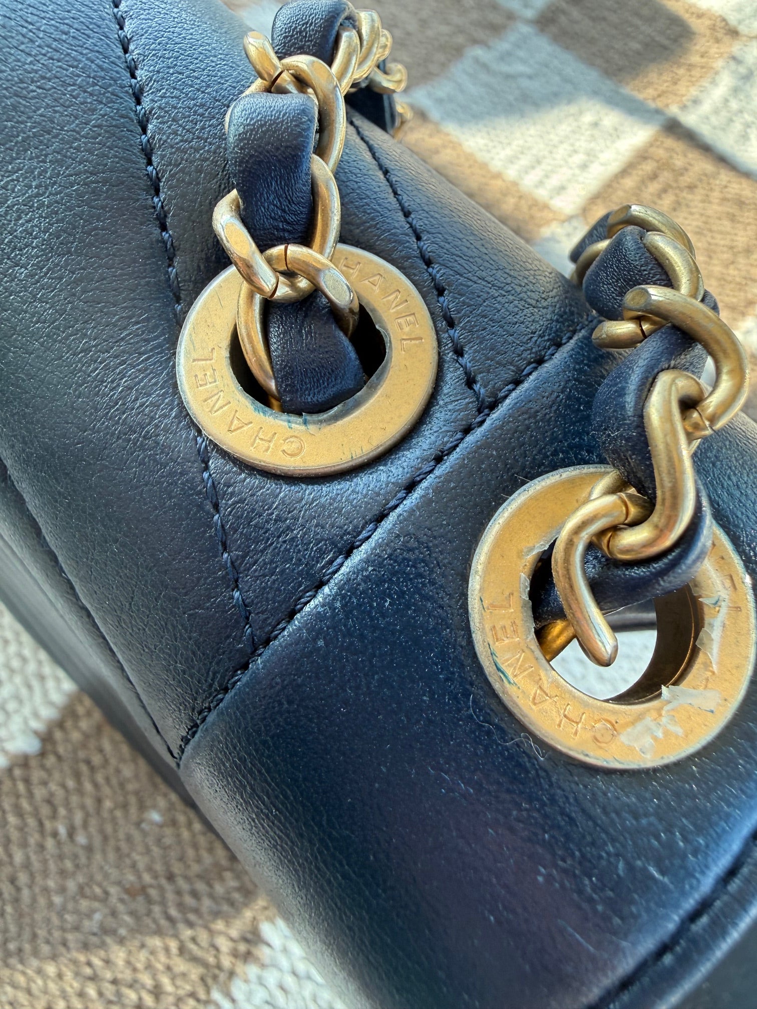 Chanel Reversed Chevron Envelope Flap