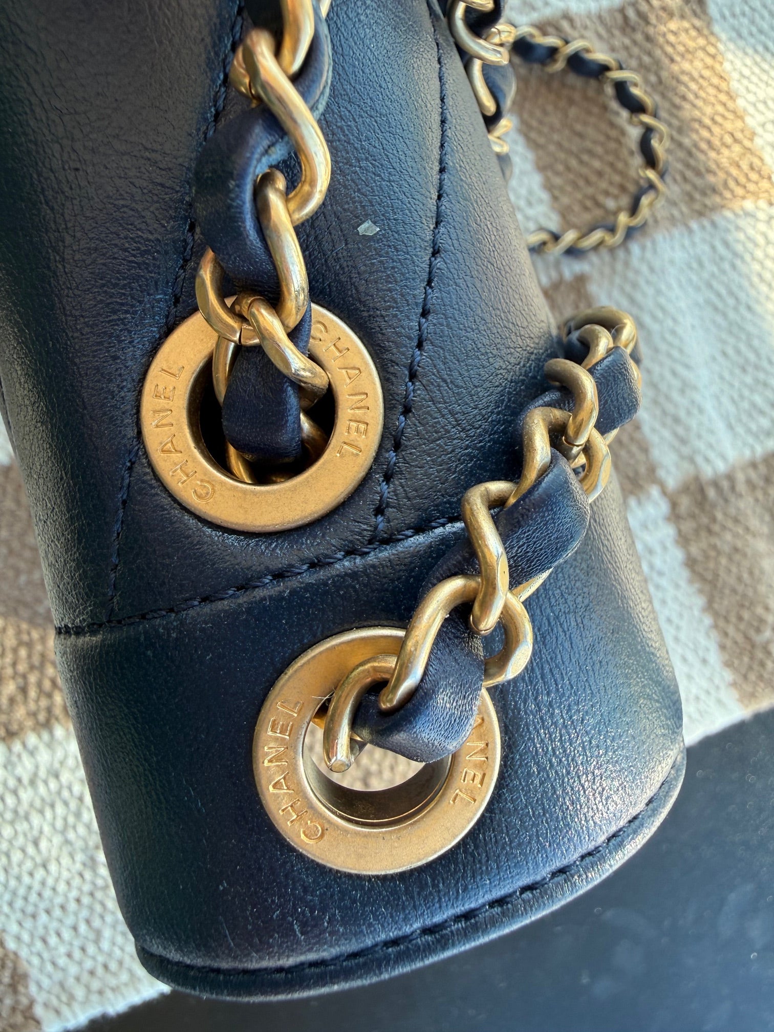 Chanel Reversed Chevron Envelope Flap