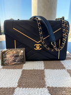 Chanel Reversed Chevron Envelope Flap
