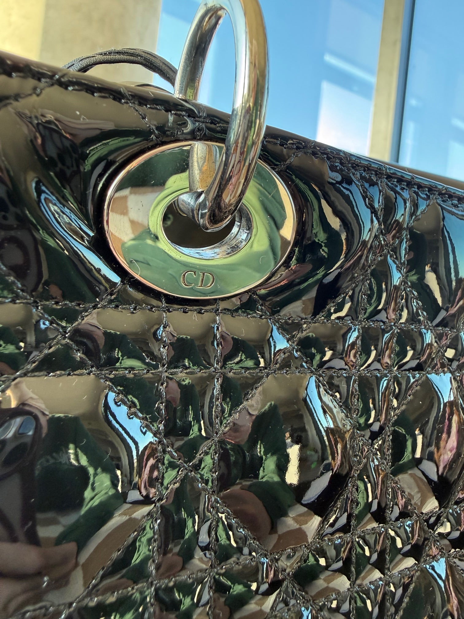 SOLD Christian Dior Cannage Lady Dior Medium