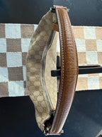 SOLD Vintage Gucci GG Canvas Crescent Hobo Shoulder Bag