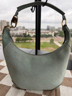 Gucci Vintage Sage Suede Hobo Shoulder Bag