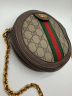 Gucci Ophidia GG Web Crossbody Mini Brown Canvas/Leather