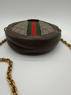 Gucci Ophidia GG Web Crossbody Mini Brown Canvas/Leather