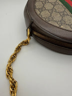 Gucci Ophidia GG Web Crossbody Mini Brown Canvas/Leather
