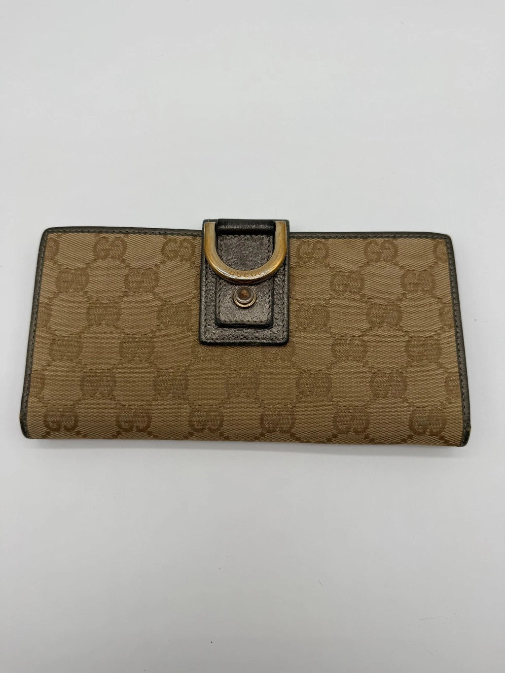 Vintage Gucci Monogram Abbey Continental Wallet