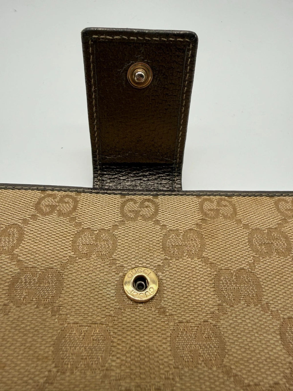 Vintage Gucci Monogram Abbey Continental Wallet