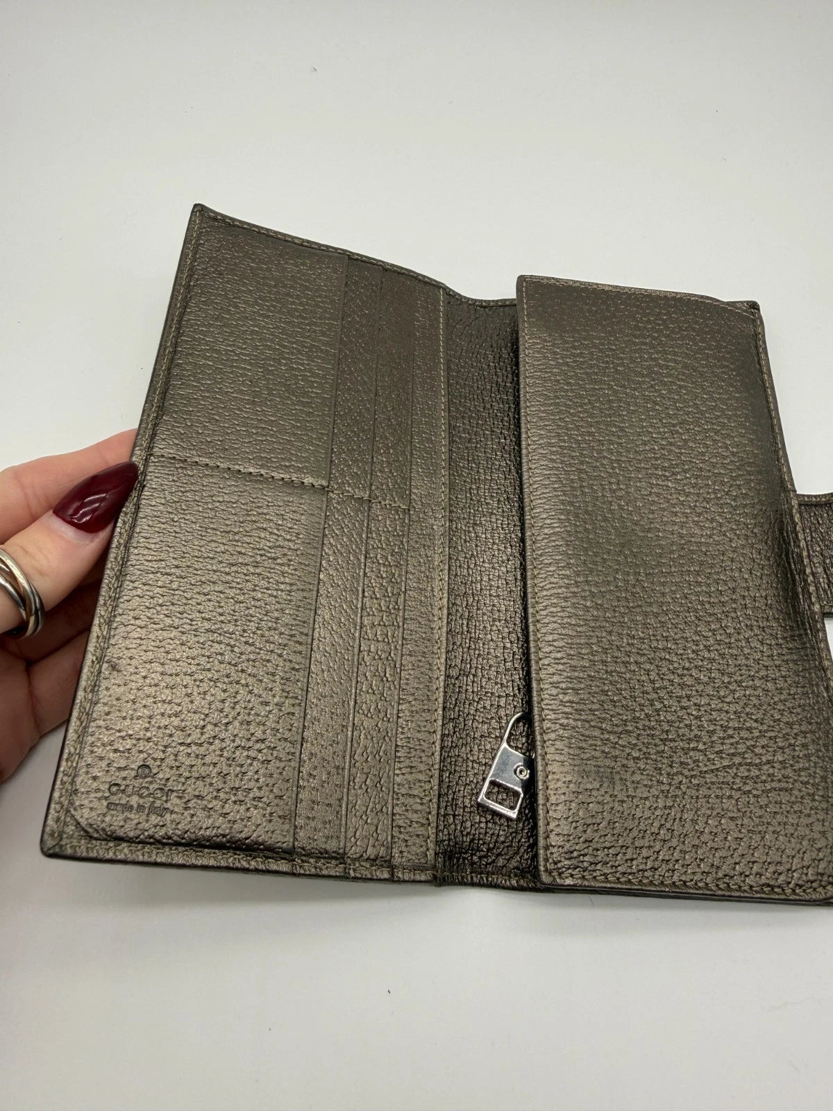 Vintage Gucci Monogram Abbey Continental Wallet