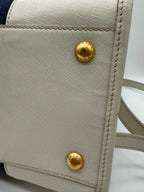 Prada Denim & Saffiano Leather Bauletto Bag