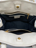 Prada Denim & Saffiano Leather Bauletto Bag