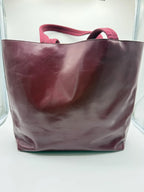 Prada Spazzolato Leather Tote bag in Burgundy