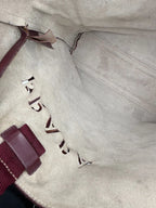 Prada Spazzolato Leather Tote bag in Burgundy