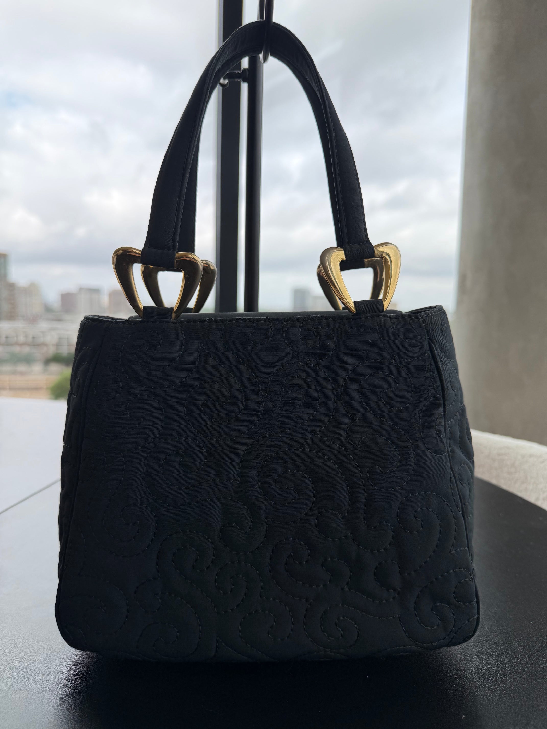 SOLD - Quilted YSL Top Handle Bag